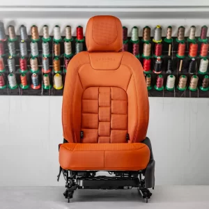 Land Rover Defender 130 (2020-Present) Comfort Leather Interior 2 Orange