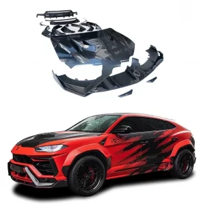 Lamborghini urus modified vorsteiner carbon fiber body kit hood